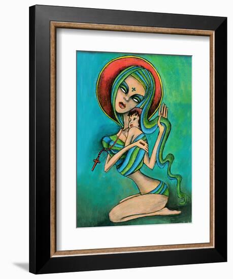 Mother and Daughter-Jami Goddess-Framed Art Print