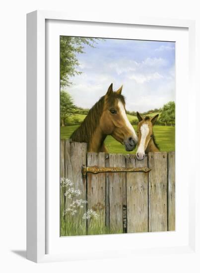 Mother and Foal-Janet Pidoux-Framed Giclee Print