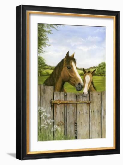 Mother and Foal-Janet Pidoux-Framed Giclee Print