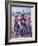 Mother and Four Children Wearing Derby Hats, Playing with Ball of Yarn, Andean Highlands of Bolivia-Bill Ray-Framed Photographic Print