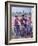 Mother and Four Children Wearing Derby Hats, Playing with Ball of Yarn, Andean Highlands of Bolivia-Bill Ray-Framed Photographic Print