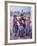 Mother and Four Children Wearing Derby Hats, Playing with Ball of Yarn, Andean Highlands of Bolivia-Bill Ray-Framed Photographic Print