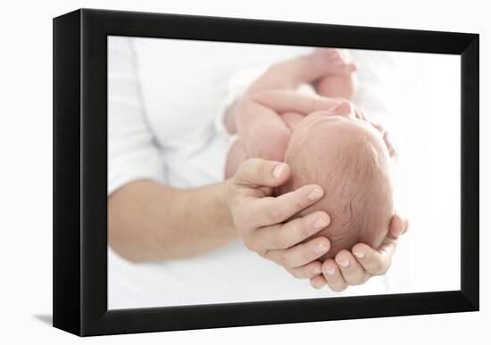 Mother And Newborn Baby Boy-Ruth Jenkinson-Framed Premier Image Canvas