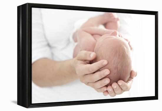 Mother And Newborn Baby Boy-Ruth Jenkinson-Framed Premier Image Canvas