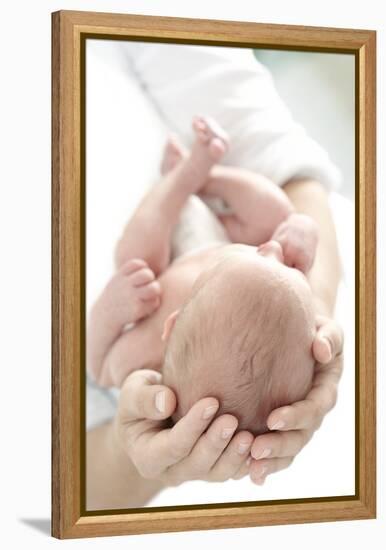 Mother And Newborn Baby Boy-Ruth Jenkinson-Framed Premier Image Canvas