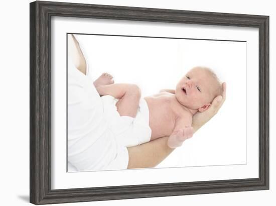 Mother And Newborn Baby Boy-Ruth Jenkinson-Framed Photographic Print