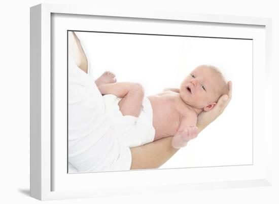 Mother And Newborn Baby Boy-Ruth Jenkinson-Framed Photographic Print