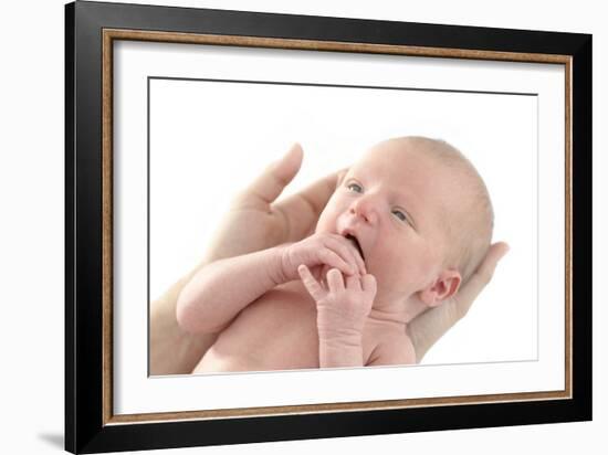 Mother And Newborn Baby Boy-Ruth Jenkinson-Framed Photographic Print