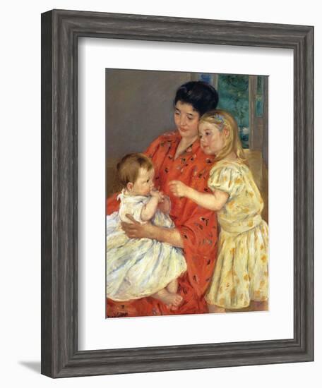 Mother and Sarah with the Baby, 1901-Mary Cassatt-Framed Giclee Print