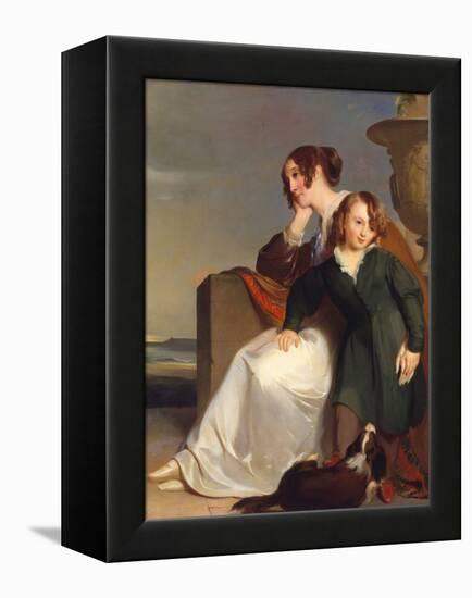 Mother and Son, 1840 (Oil on Canvas)-Thomas Sully-Framed Premier Image Canvas
