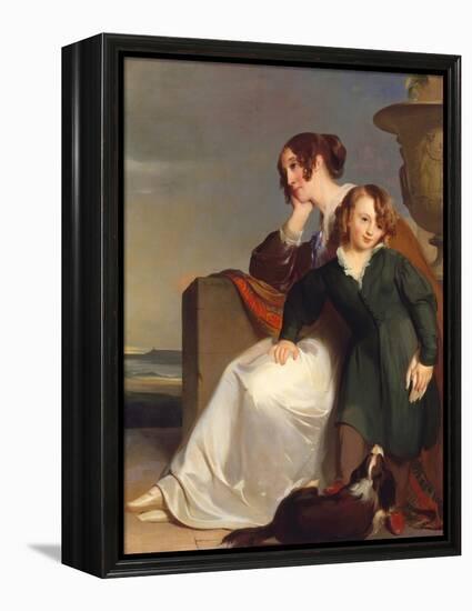 Mother and Son, 1840 (Oil on Canvas)-Thomas Sully-Framed Premier Image Canvas