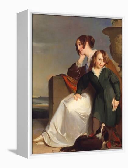 Mother and Son, 1840 (Oil on Canvas)-Thomas Sully-Framed Premier Image Canvas