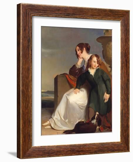 Mother and Son, 1840 (Oil on Canvas)-Thomas Sully-Framed Giclee Print