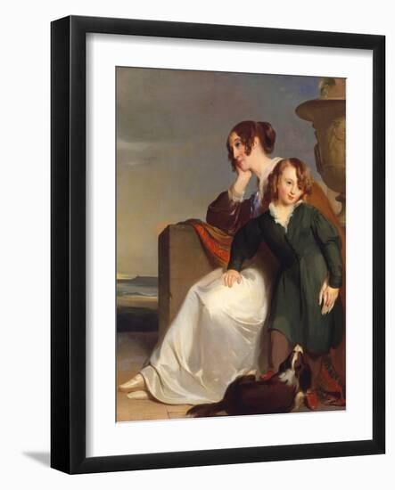 Mother and Son, 1840 (Oil on Canvas)-Thomas Sully-Framed Giclee Print