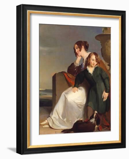 Mother and Son, 1840 (Oil on Canvas)-Thomas Sully-Framed Giclee Print