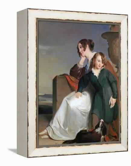 Mother and Son, 1840-Thomas Sully-Framed Premier Image Canvas