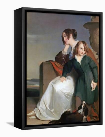 Mother and Son, 1840-Thomas Sully-Framed Premier Image Canvas