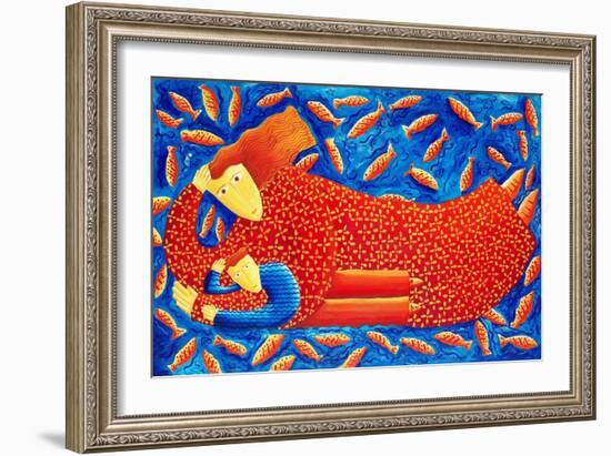 Mother and Son, 2003-Julie Nicholls-Framed Giclee Print