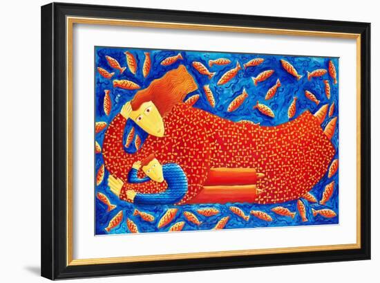 Mother and Son, 2003-Julie Nicholls-Framed Giclee Print