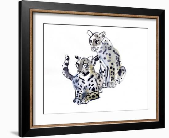 Mother and Son (Arabian Leopards), 2008-Mark Adlington-Framed Giclee Print