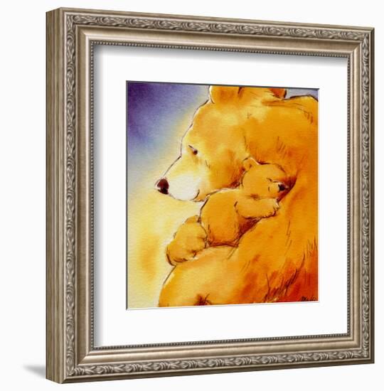 Mother Bear's Love I-Makiko-Framed Art Print