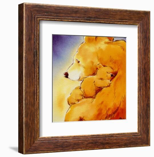 Mother Bear's Love I-Makiko-Framed Art Print