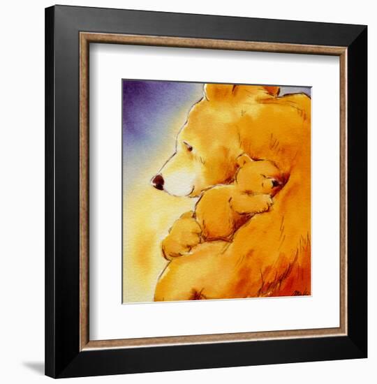 Mother Bear's Love I-Makiko-Framed Art Print