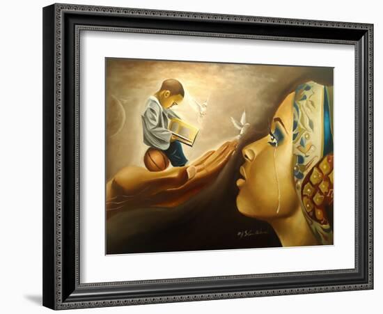 Mother Behold Your Child-Salaam Muhammad-Framed Art Print