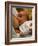Mother Breast-feeding Her 3 Month Old Baby Boy-David Parker-Framed Photographic Print