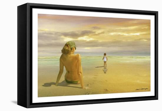 Mother & Daughter-Carlos Casamayor-Framed Premier Image Canvas