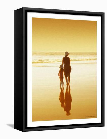 Mother & Daughter-Carlos Casamayor-Framed Premier Image Canvas