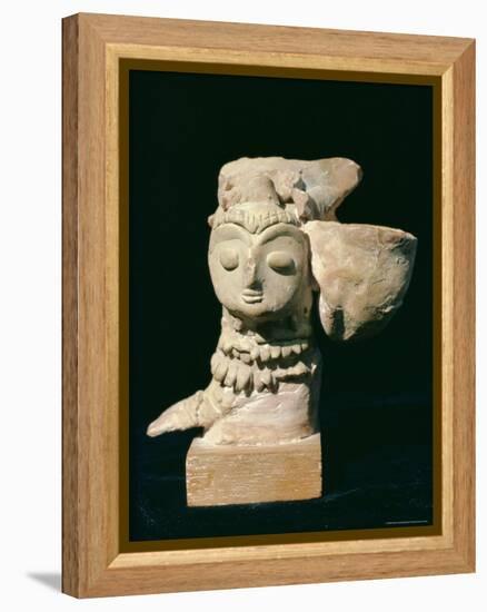 Mother Goddess Statue from Mohenjodaro, Indus Valley Civilisation, Karachi Museum, Pakistan-Robert Harding-Framed Premier Image Canvas