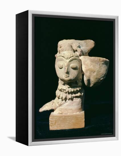 Mother Goddess Statue from Mohenjodaro, Indus Valley Civilisation, Karachi Museum, Pakistan-Robert Harding-Framed Premier Image Canvas