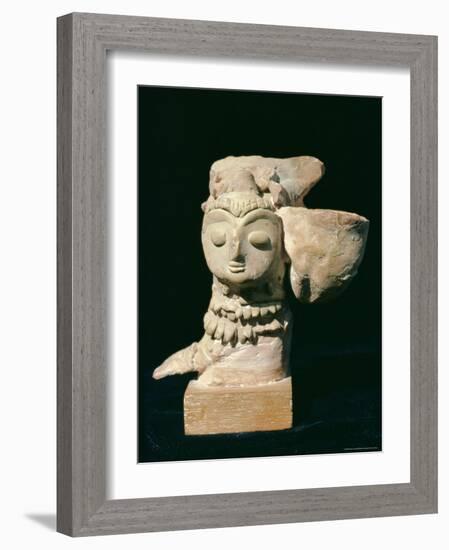 Mother Goddess Statue from Mohenjodaro, Indus Valley Civilisation, Karachi Museum, Pakistan-Robert Harding-Framed Photographic Print