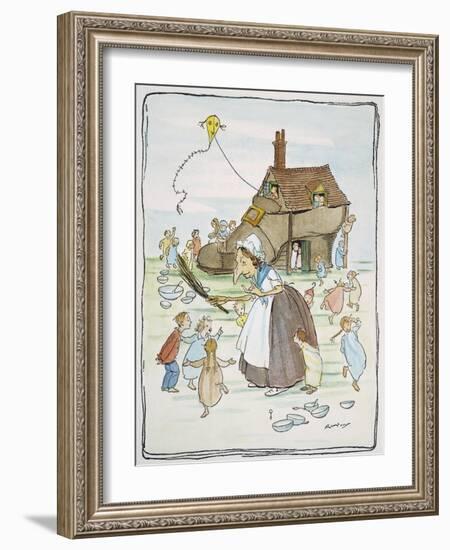 Mother Goose, 1913-Arthur Rackham-Framed Giclee Print