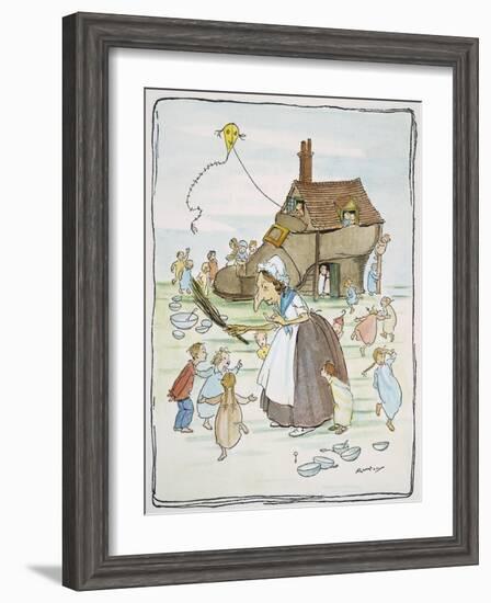 Mother Goose, 1913-Arthur Rackham-Framed Giclee Print