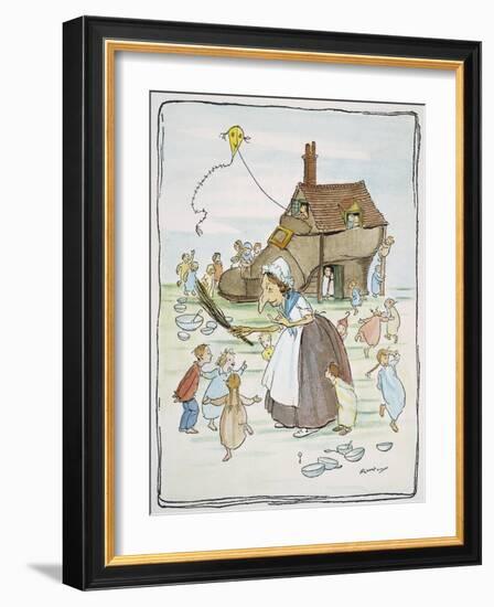 Mother Goose, 1913-Arthur Rackham-Framed Giclee Print