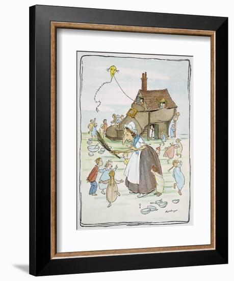 Mother Goose, 1913-Arthur Rackham-Framed Giclee Print