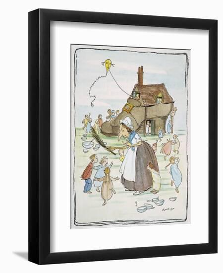 Mother Goose, 1913-Arthur Rackham-Framed Giclee Print