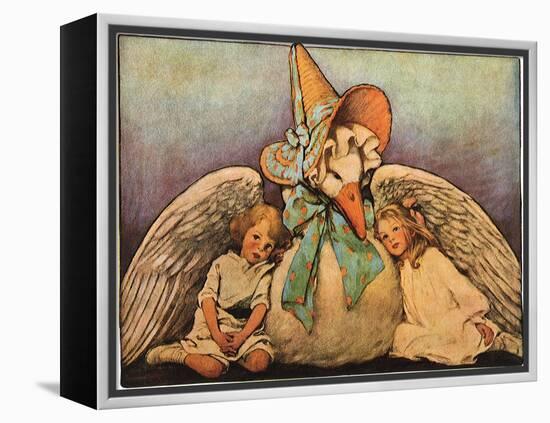 Mother Goose, 1914-Jessie Willcox-Smith-Framed Premier Image Canvas