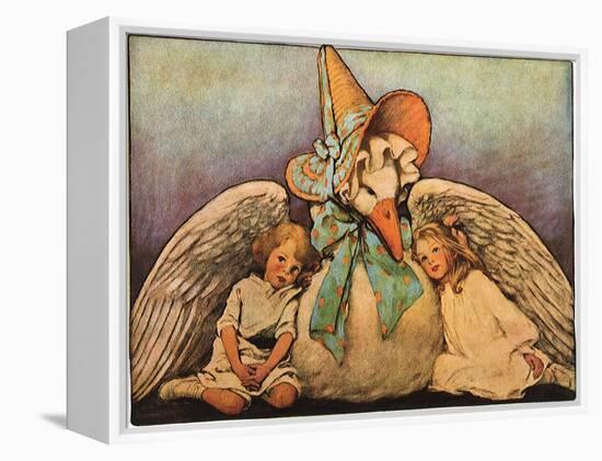 Mother Goose, 1914-Jessie Willcox-Smith-Framed Premier Image Canvas