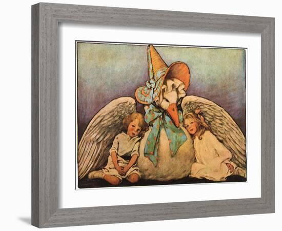 Mother Goose, 1914-Jessie Willcox-Smith-Framed Giclee Print