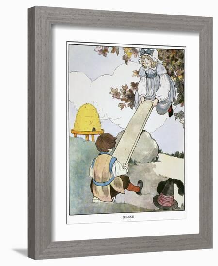 Mother Goose, 1916-Blanche Fisher Wright-Framed Giclee Print