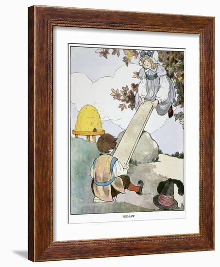 Mother Goose, 1916-Blanche Fisher Wright-Framed Giclee Print