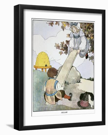 Mother Goose, 1916-Blanche Fisher Wright-Framed Giclee Print