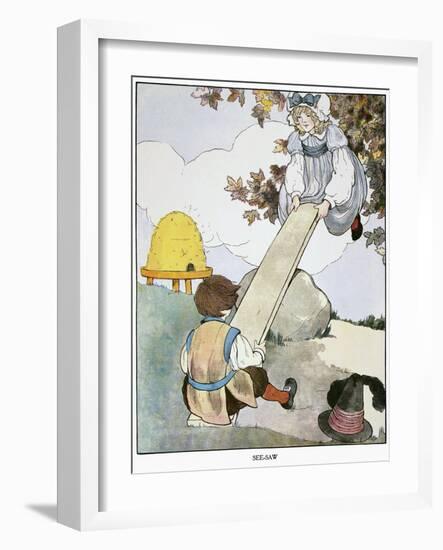 Mother Goose, 1916-Blanche Fisher Wright-Framed Giclee Print