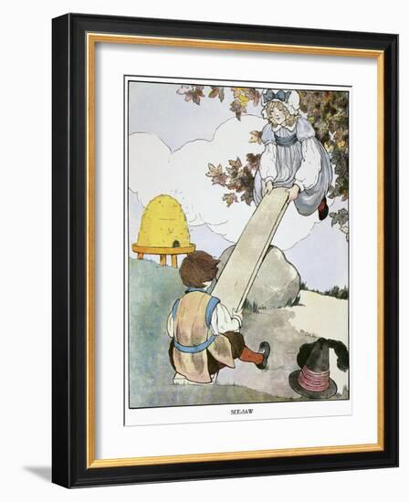 Mother Goose, 1916-Blanche Fisher Wright-Framed Giclee Print