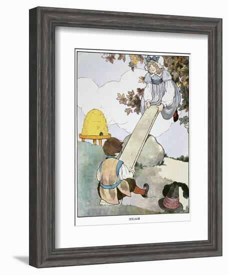 Mother Goose, 1916-Blanche Fisher Wright-Framed Giclee Print