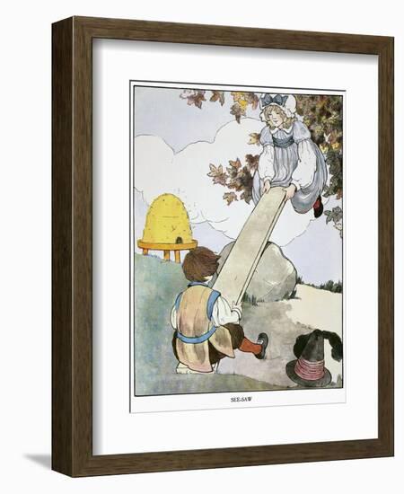 Mother Goose, 1916-Blanche Fisher Wright-Framed Giclee Print