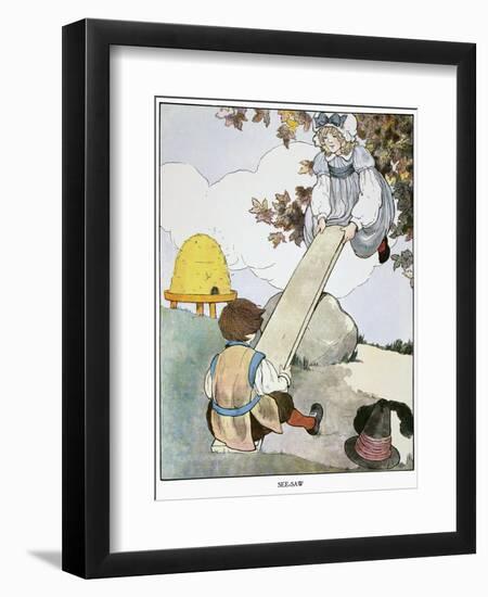 Mother Goose, 1916-Blanche Fisher Wright-Framed Giclee Print